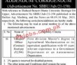 Jobs in Shaheed Benazir Bhutto University
