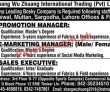Jobs In Shang Wu Zhuang International Trading Pvt Ltd