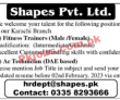 Jobs In Shapes Pvt Ltd