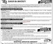 Jobs In Sukkur Iba University