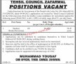 Jobs In Tehsil Council Zafarwal