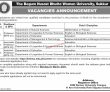 Jobs in The Begum Nursat Bhutto Women University Sukkur