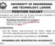 Jobs In Uet Lahore