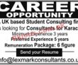 Jobs in UK Based Student Consulting Firm