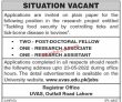 Jobs In Uvas Lahore