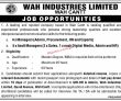 Jobs In Wah Industries Limited Wil