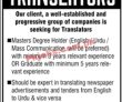 Jobs In Well Established And Progressive Group Of Companies