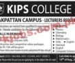 Kips College Announced Latest Advertisement Pk Jobs 2021