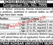 Kohsar University Announced Latest Advertisement Pk Jobs 2021