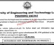 Lahore University Of Engineering And Technology Uet Pakistan New Jobs