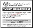Latest Fao Jobs 2023 | food & Agriculture Organization Headquarters Announced Latest