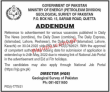 Ministry Of Energy Petroleum Division Headquarters Announced Latest Advertisement Jobs