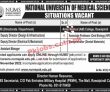 Nums Jobs 2022 | National University Of Medical Sciences Headquarters