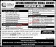 Nums Jobs 2022 | National University Of Medical Sciences Nums