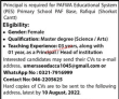 Pafwa Jobs 2022 | Pafwa Education System Head Office Announced