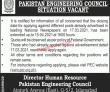 Pakistan Engineering Council (PEC) Management PK Jobs 2021