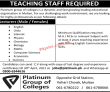 Platinum Group of Colleges Latest PK Jobs 2021