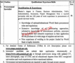 Tourism For Economic Growth Project Department Headquarters Announced Latest Advertisement