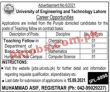 Uet Pk Jobs 2021 | University Of Engineering & Technology