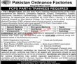 Wah Cantt Pakistan Ordnance Factories Pof New Vacancy Jobs 2022